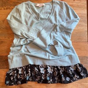 LOFT light blue sweater